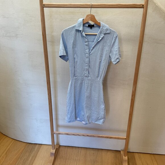 THEORY Good Linen Shirt Dress Size 0 - Picture 4 of 7